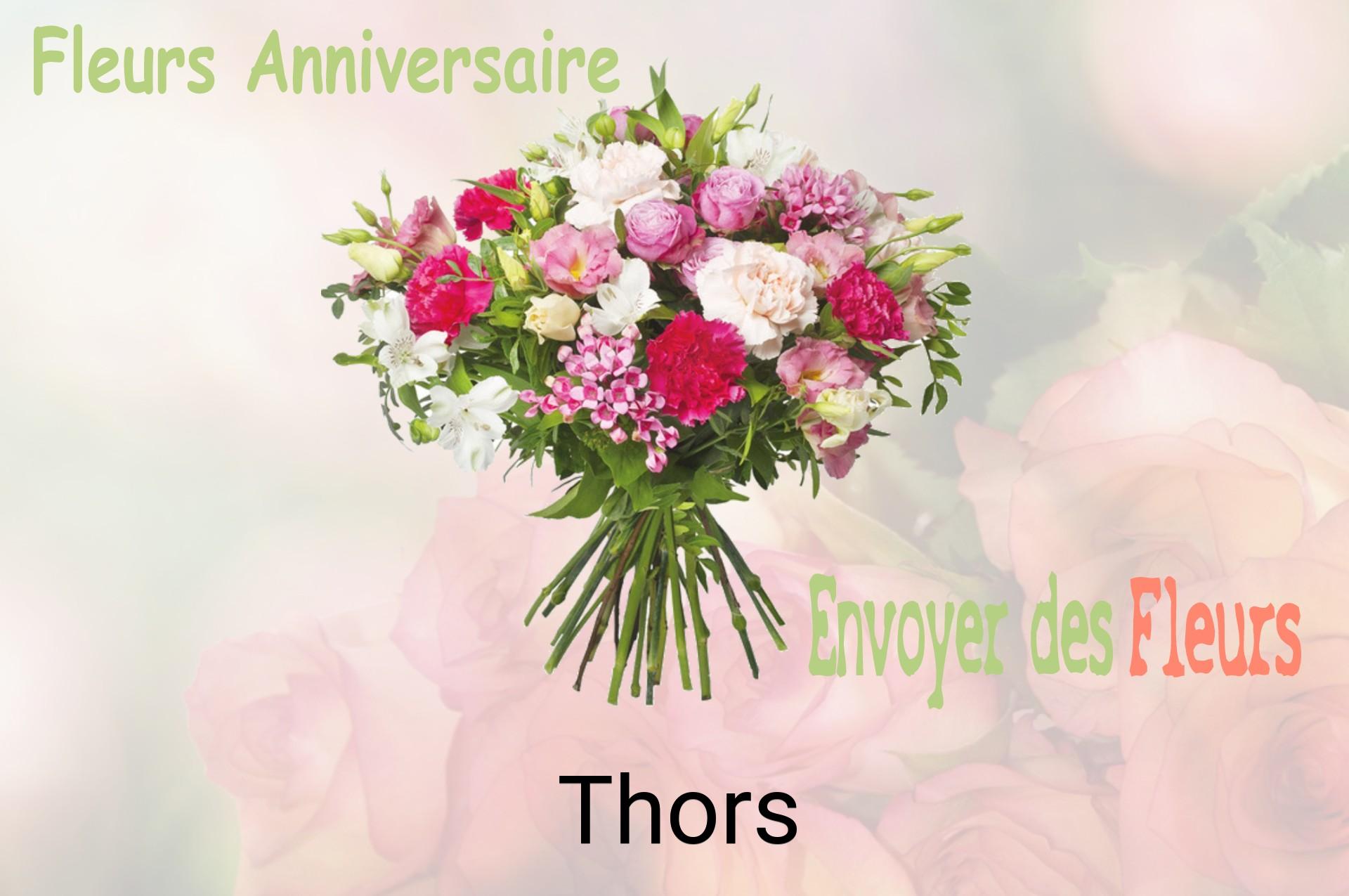 Bouquet de fleurs d’anniversaire livré à Thors